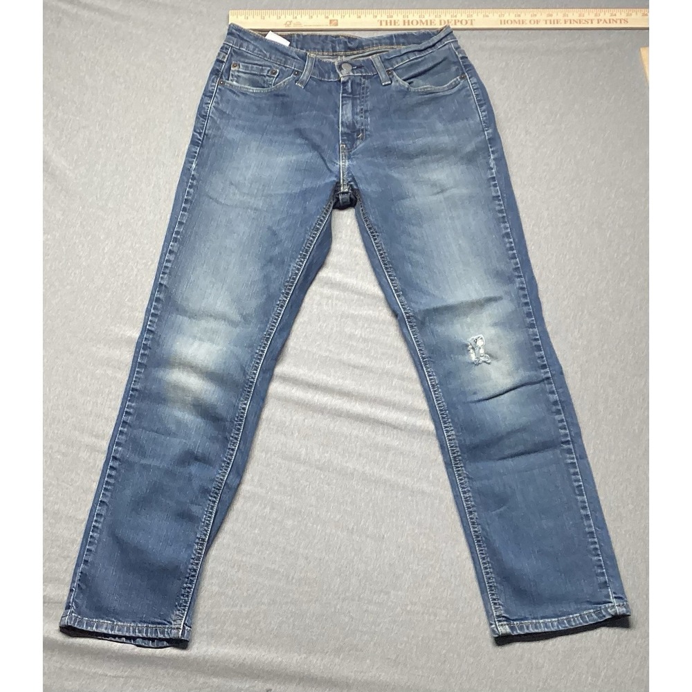 Levi's‎ Men's 541 Classic Straight Fit Size 30x30 Distressed Blue Medium Wash